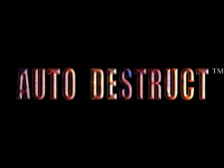 Auto Destruct title screen for Playstation